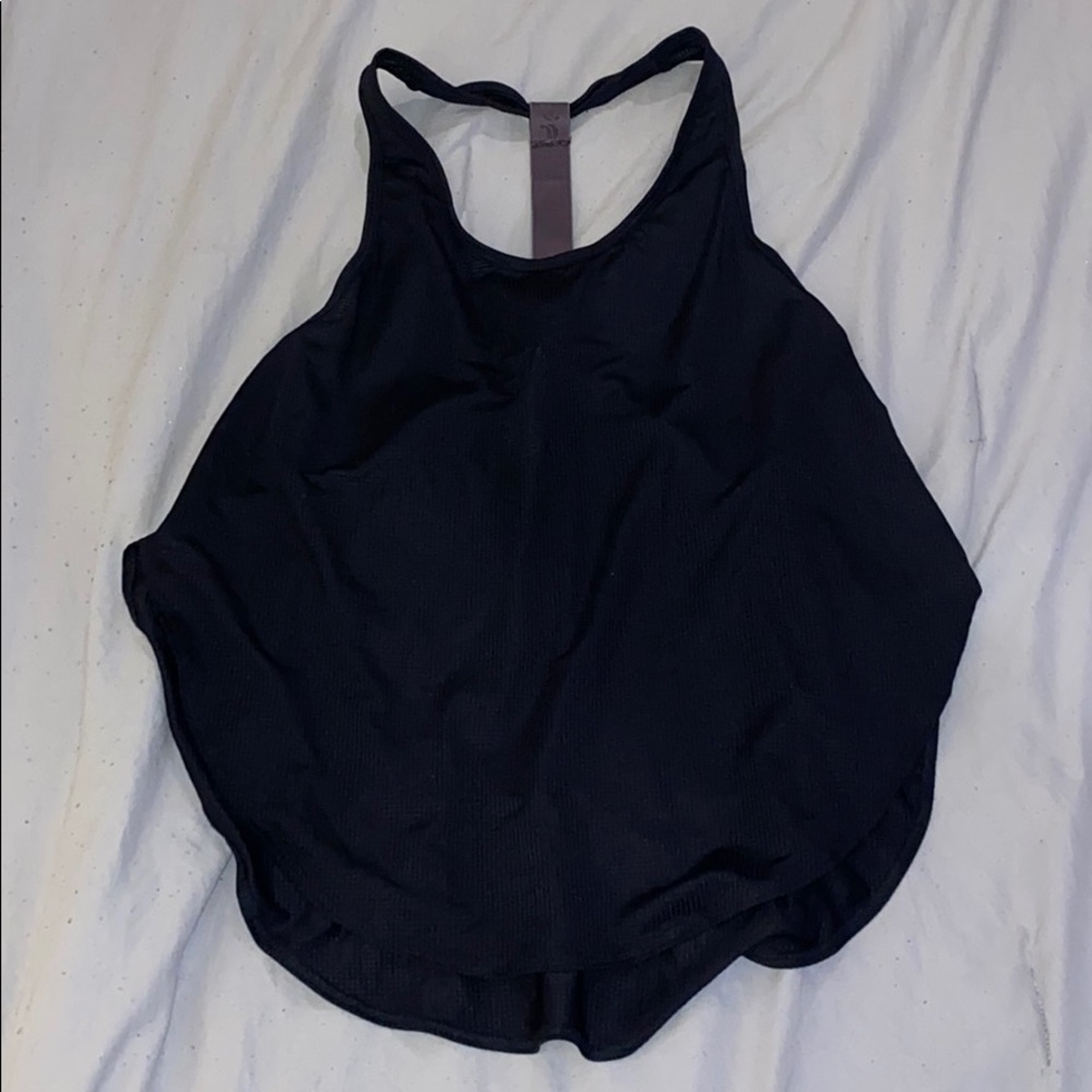 Fabletics Cashel Logo Black Tank Size Large